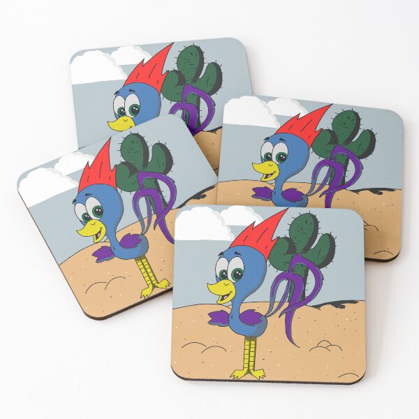 Item preview, Cute Happy Roadrunner in Hot Desert  designed and sold by CozyCritters8.