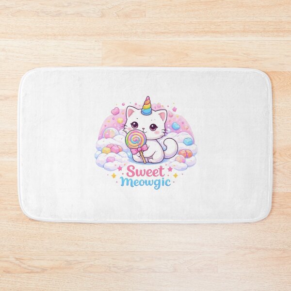 Item preview, Cute Candy Unicorn Cat "Sweet Meowgic"  designed and sold by Meowza Studio.