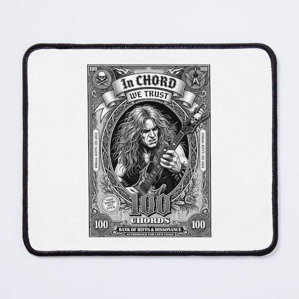 Item preview, Guitarist Banknote Electric Guitar Funny Heavy Metal Music designed and sold by GrandeDuc.