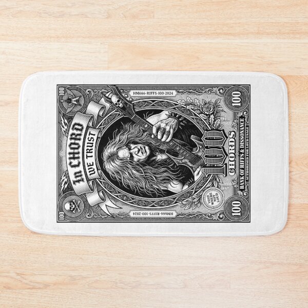 Item preview, Guitarist Banknote Electric Guitar Funny Heavy Metal Music designed and sold by GrandeDuc.