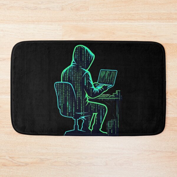 Item preview, Code Rain Hacker Matrix Style Shirt designed and sold by KurtByteStudio.