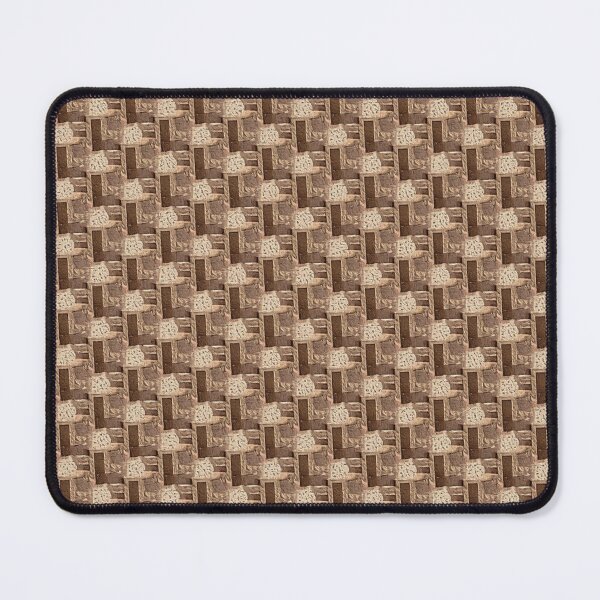 Item preview, Leather Brown and Cream Basket Weave Pattern designed and sold by burbankdesigns.