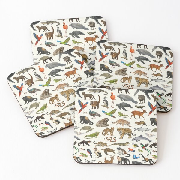Item preview, Animals of Central America Retro Style Identification Chart designed and sold by kakarikihill.