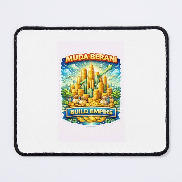Item preview, Muda Berani Build Empire Sticker – Wealth Building Mindset, Entrepreneur Motivation, Financial Growth, Money Empire Aesthetic designed and sold by Wander Pop Studio.