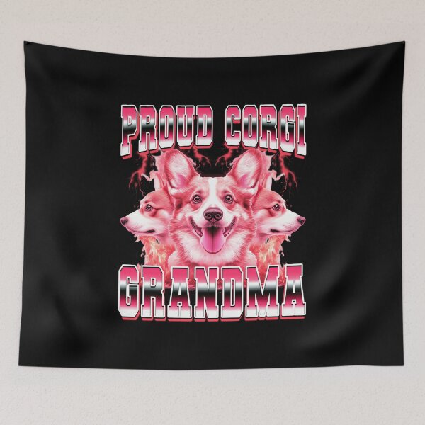 Item preview, Proud Corgi Grandma Dog 90s Bootleg Style designed and sold by PaulTSchafer.
