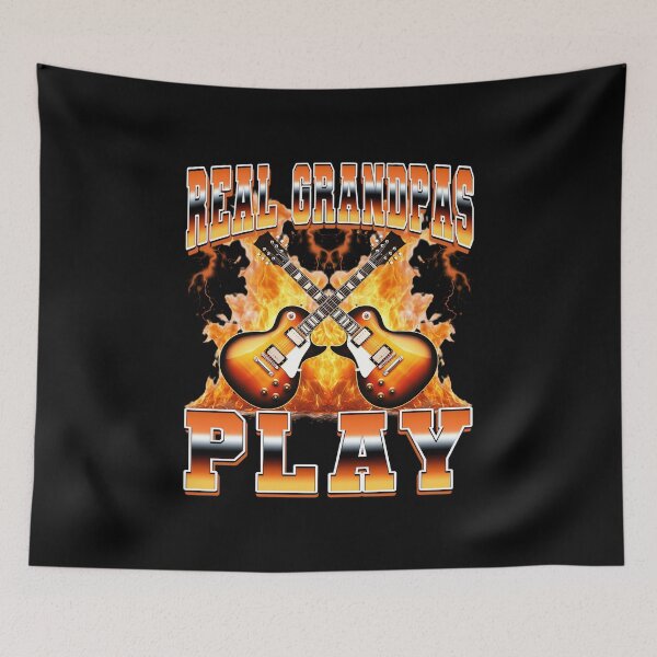 Item preview, Real Grandpas Play Guitar Player Guitarist 90s Bootleg designed and sold by PaulTSchafer.