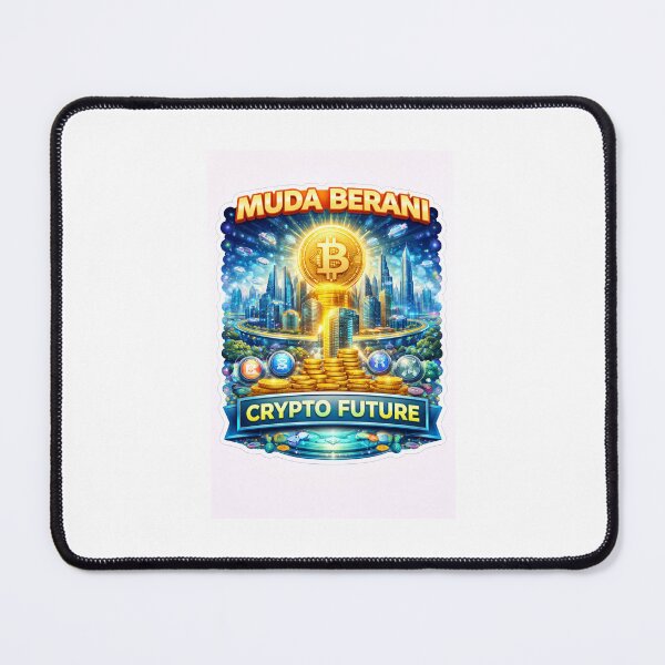 Item preview, Muda Berani Crypto Future Sticker – Bitcoin City, Crypto Investor, Blockchain Future, Digital Money, Web3 Wealth Mindset designed and sold by Wander Pop Studio.