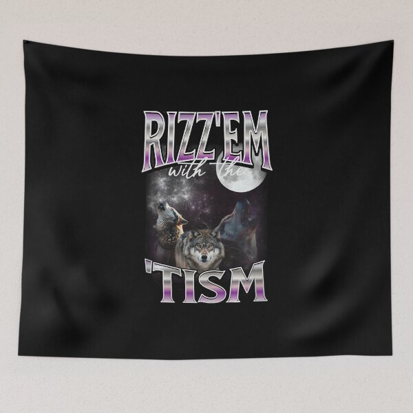 Item preview, Rizz Em With The Tism Wolves Autistic 90s Bootleg Rap Premium designed and sold by PaulTSchafer.
