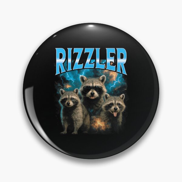 Item preview, Rizzler Funny Meme Racoon Vintage 90s designed and sold by PaulTSchafer.