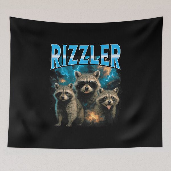 Item preview, Rizzler Funny Meme Racoon Vintage 90s designed and sold by PaulTSchafer.