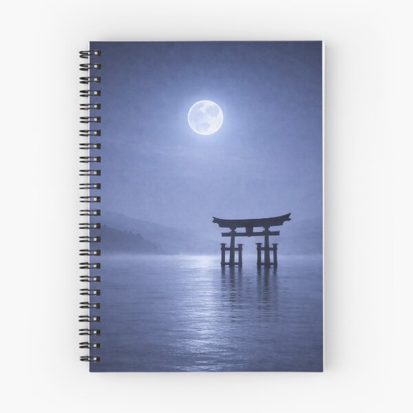 Item preview, Miyajima Torii Moonlight Japandi art designed and sold by SILENT JAPAN.