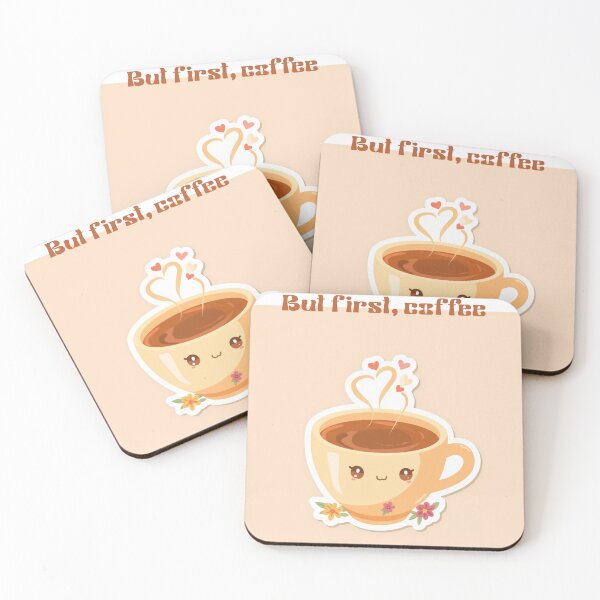 Item preview, But First, Coffee | Cozy Aesthetic Coffee Lover Design designed and sold by The Crafted Spirits.