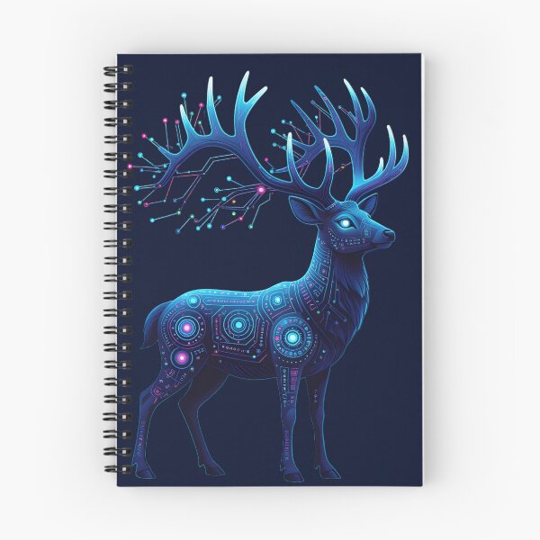 Item preview, Blue Deer: Huichol Fiber Optic (Sacred Connectivity) designed and sold by BGM by AI.