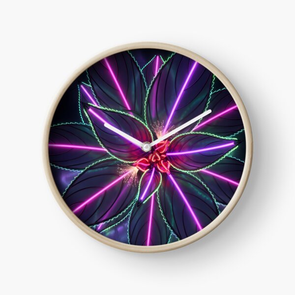 Item preview, Neon Impatiens – Dark Laser Botanical Glowing Art Print designed and sold by Scoutic-Neon.