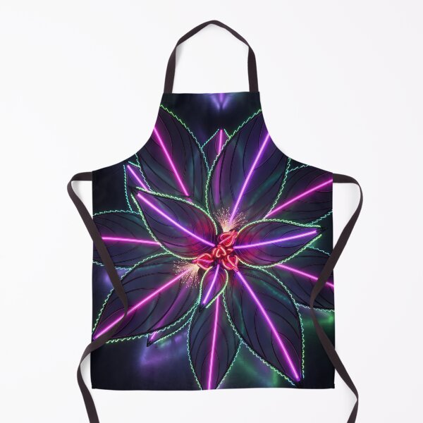 Item preview, Neon Impatiens – Dark Laser Botanical Glowing Art Print designed and sold by Scoutic-Neon.