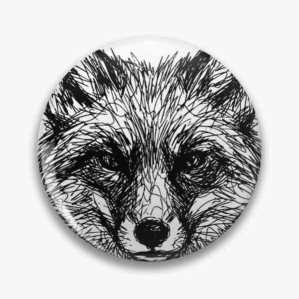 Item preview, Sketch Style Fox Head Wild Animal Line Art designed and sold by cameoartworks.