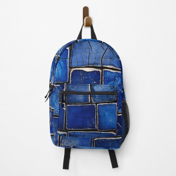 Item preview, Cobalt Blue Mosaic Tile Pattern – Vintage Ceramic Abstract Wall Art designed and sold by Kaleidoscope Print.