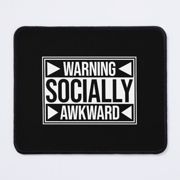 Item preview, Warning Socially Awkward Funny Relatable Quote Logo designed and sold by shirt-o-mat.