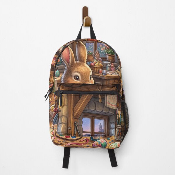 Item preview, Easter Bunny Magical Egg Workshop Illustration designed and sold by Jedillm .