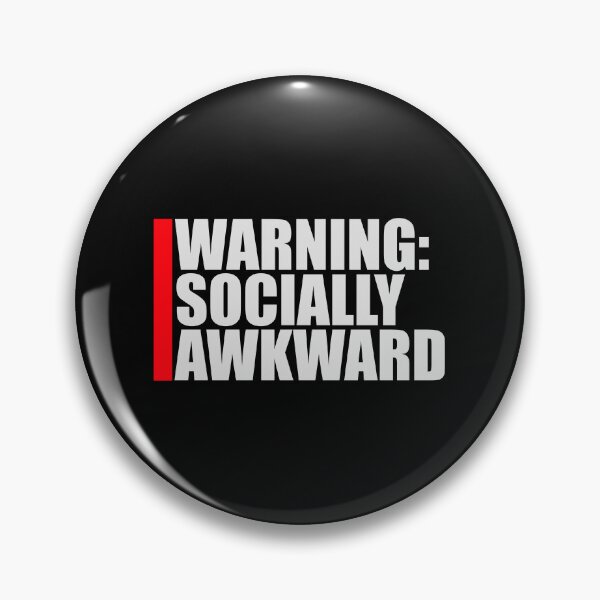 Item preview, Warning Socially Awkward Funny Relatable Quote Logo designed and sold by shirt-o-mat.