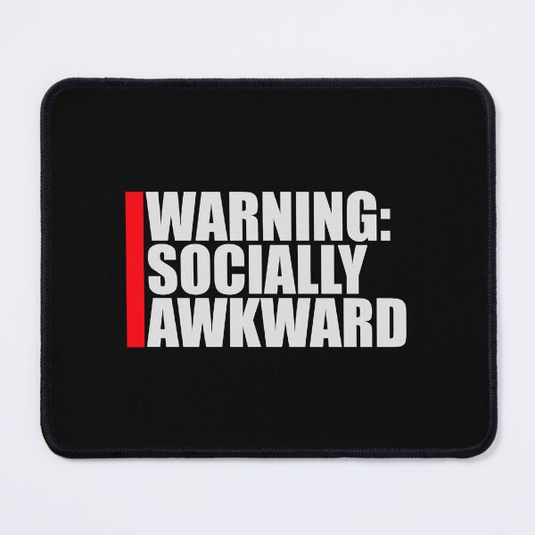 Item preview, Warning Socially Awkward Funny Relatable Quote Logo designed and sold by shirt-o-mat.