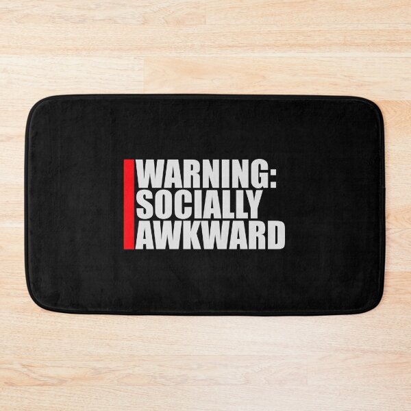 Item preview, Warning Socially Awkward Funny Relatable Quote Logo designed and sold by shirt-o-mat.