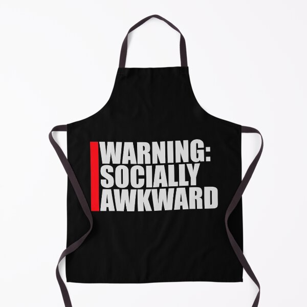 Item preview, Warning Socially Awkward Funny Relatable Quote Logo designed and sold by shirt-o-mat.
