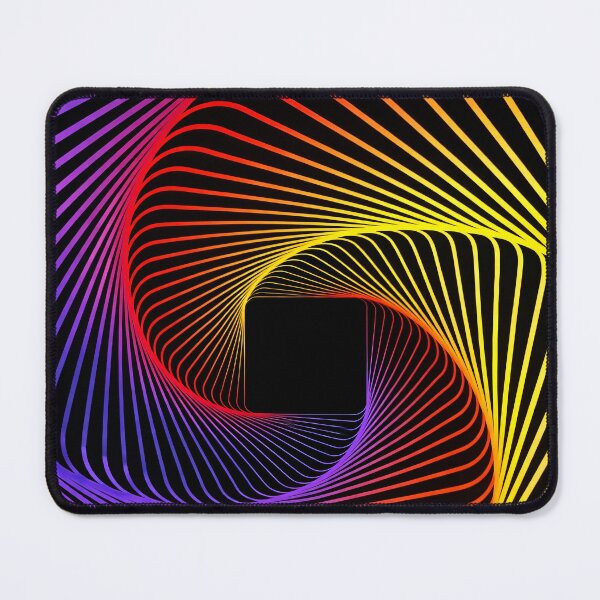Item preview, Neon Rainbow Spiral Abstract – Psychedelic Geometric Optical Illusion Art designed and sold by Kaleidoscope Print.