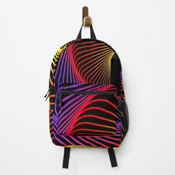 Artikelvorschau, Abstrakte Neon-Regenbogenspirale – Psychedelische geometrische optische Täuschung entworfen und verkauft von Kaleidoscope Print.