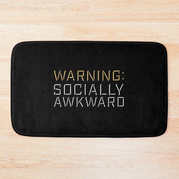 Item preview, Warning Socially Awkward Funny Relatable Quote Logo designed and sold by shirt-o-mat.