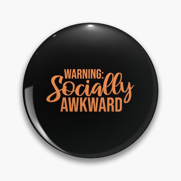 Item preview, Warning Socially Awkward Funny Relatable Quote Logo designed and sold by shirt-o-mat.