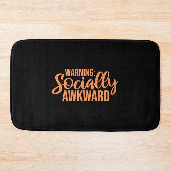 Item preview, Warning Socially Awkward Funny Relatable Quote Logo designed and sold by shirt-o-mat.