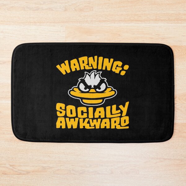 Item preview, Duck Warning Socially Awkward Funny Relatable Bird Angry designed and sold by shirt-o-mat.