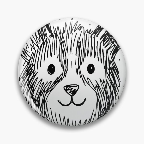 Item preview, Cute Dog Face Sketch Playful Line Art designed and sold by cameoartworks.