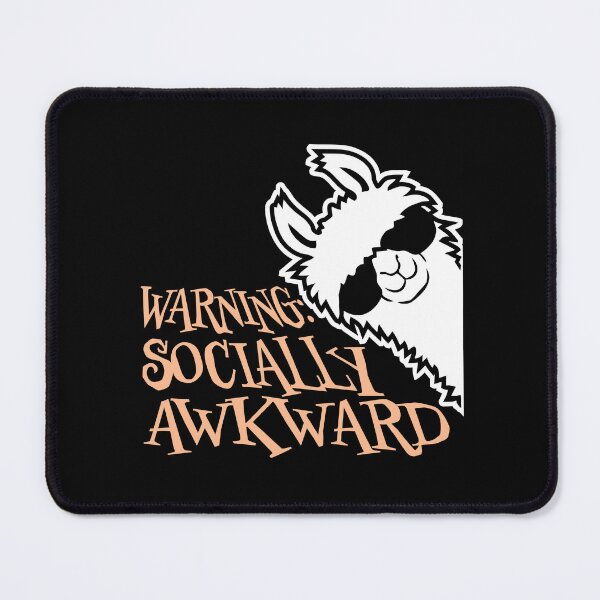 Item preview, Llama Alpaca Warning Socially Awkward Sunglasses Side View designed and sold by shirt-o-mat.