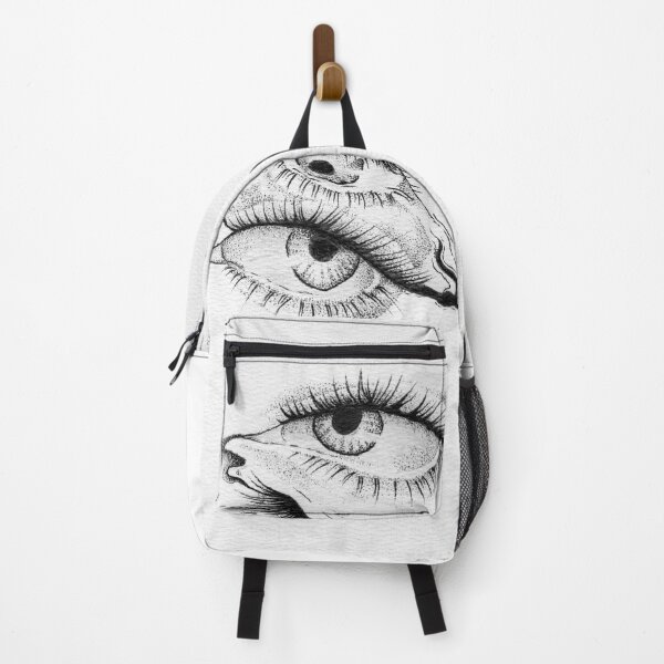 Item preview,  Melting Eyes — Hand-Drawn Dotwork Ink Art Print designed and sold by sebsdead.