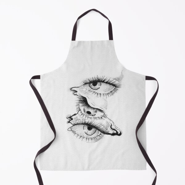 Item preview, Melting Eyes — Hand-Drawn Dotwork Ink Art Print designed and sold by sebsdead.