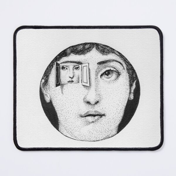 Item preview, Open Window Face — Hand-Drawn Dotwork Surreal Art Print designed and sold by sebsdead.