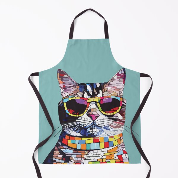 Item preview, mosaic cool cat geometric designed and sold by designmari.