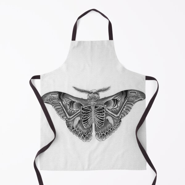 Item preview, Skeleton Moth — Hand-Drawn Dotwork Ink Art Print designed and sold by sebsdead.
