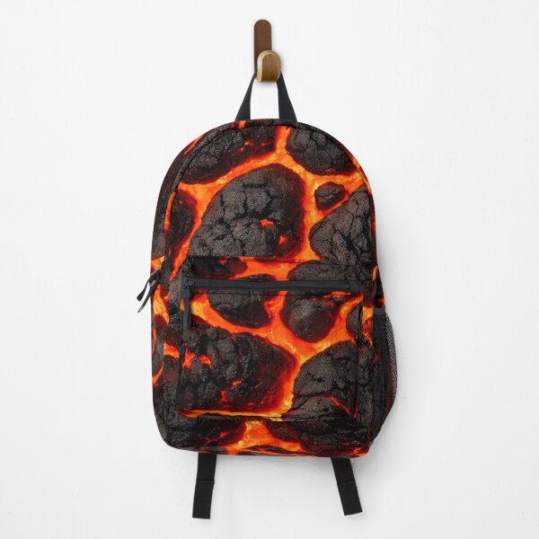 Item preview, Molten Lava Rock Texture – Fiery Volcanic Abstract Wall Art designed and sold by Kaleidoscope Print.