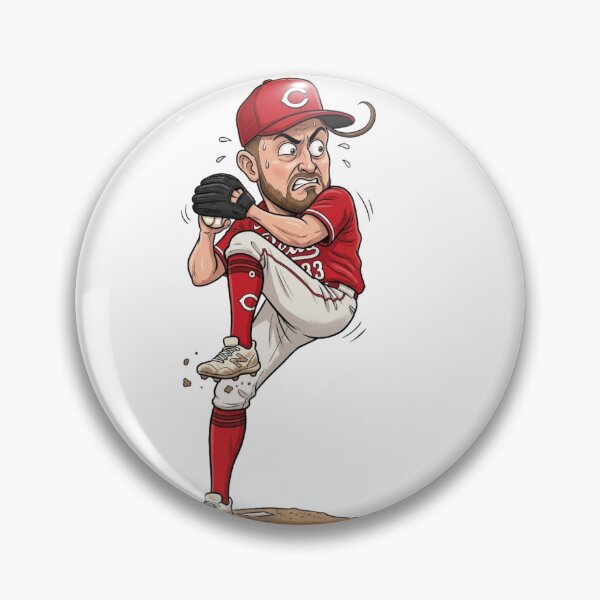 Item preview, Graham Ashcraft: The Beast from the Mound - Cartoon Baseball Caricature designed and sold by artsdylan.