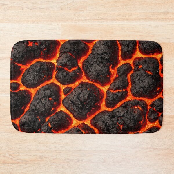 Item preview, Molten Lava Rock Texture – Fiery Volcanic Abstract Wall Art designed and sold by Kaleidoscope Print.