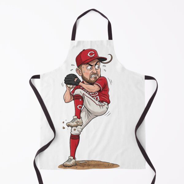 Item preview, Graham Ashcraft: The Beast from the Mound - Cartoon Baseball Caricature designed and sold by artsdylan.