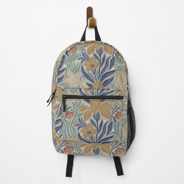 Item preview, Medium scale of Coastal Seashell Botanical Art Nouveau Pattern Design designed and sold by DColourMuse.