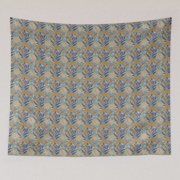 Item preview, Small scale of Coastal Seashell Botanical Art Nouveau Pattern Design designed and sold by DColourMuse.