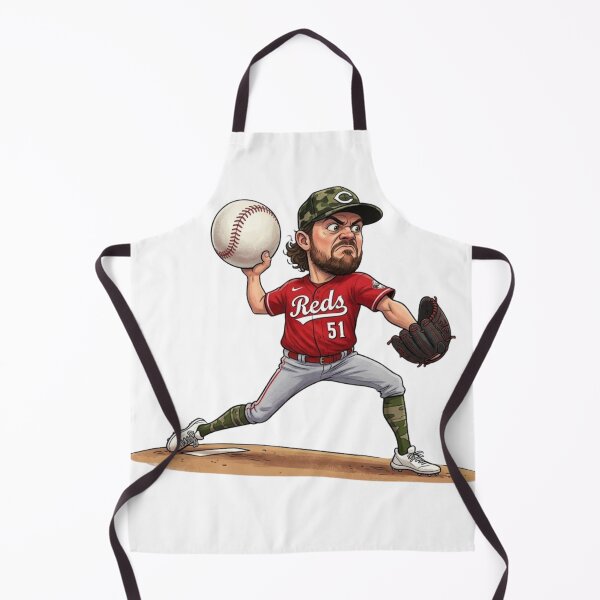 Item preview, Brady Singer #51 -Cincinnati Reds Baseball Caricature designed and sold by artsdylan.