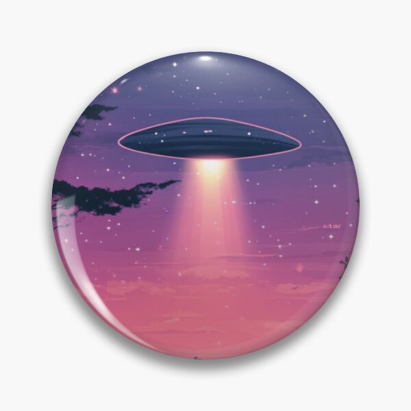 Item preview, Colorful bright Starry night and ufo  designed and sold by NivyasArtistry.