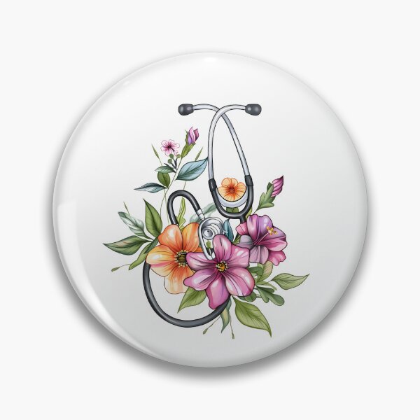 Item preview,  Floral Stethoscope designed and sold by Sweetvoilet.