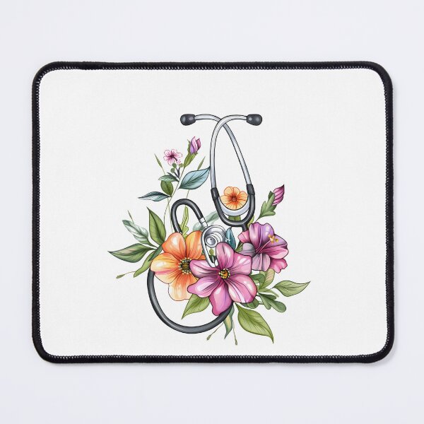 Item preview, Floral Stethoscope designed and sold by Sweetvoilet.